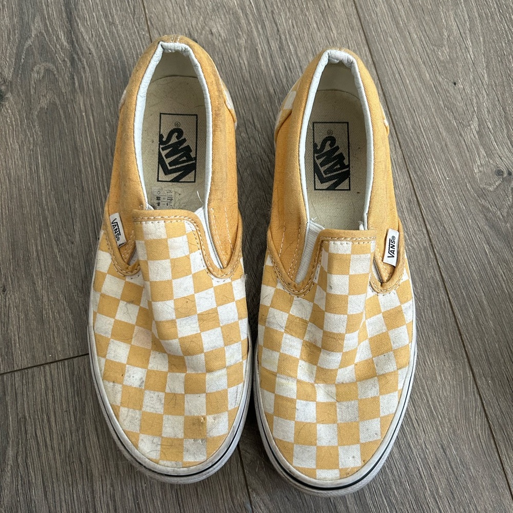 Checkered Slip On Vans